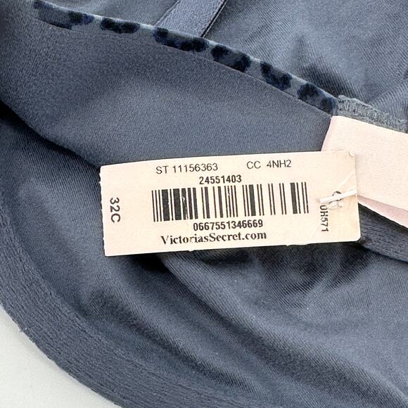 Incredible By Victoria's Secret Underwire Bra Size 32C Gray Leopard Print - Picture 4 of 4